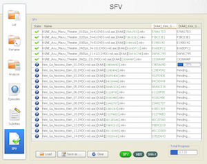 Verify SFV files